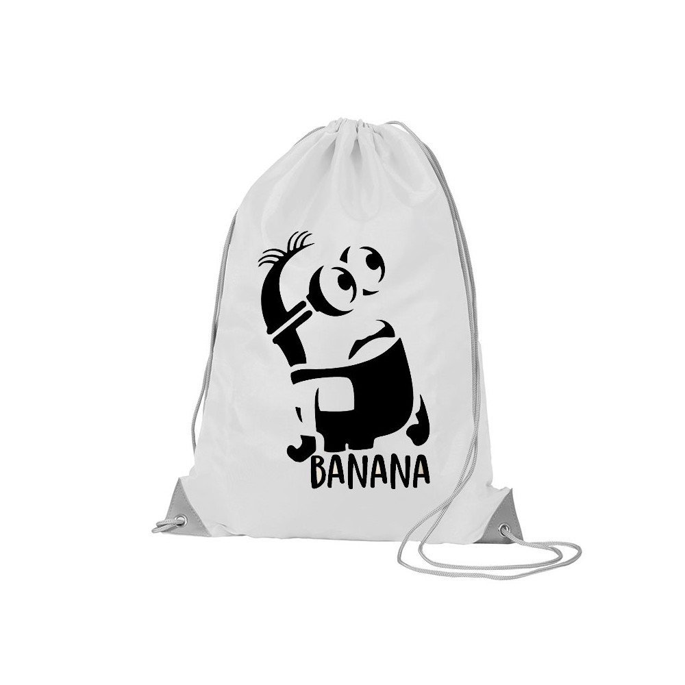 Sacca Zaino silhouette Minions Personalizzabile  - 5 pz