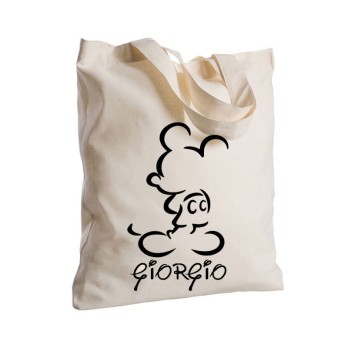 Shopper Silhouette Topolino out 2 Personalizzabile 2 pz