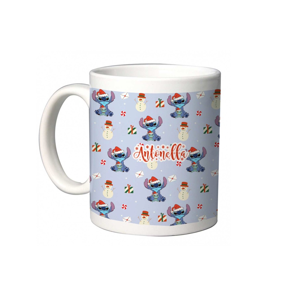 Tazza Natalizia Stitch Personalizzabile