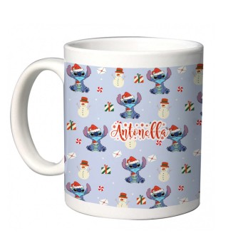 Tazza Natalizia Stitch Personalizzabile