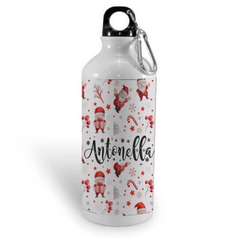 Borraccia in Alluminio Personalizzabile pattern natalizio
