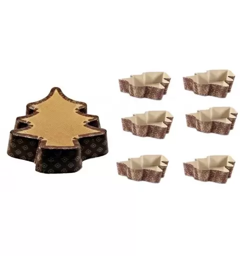 25 X STAMPO MINI PANETTONE A STELLA 100 GR.