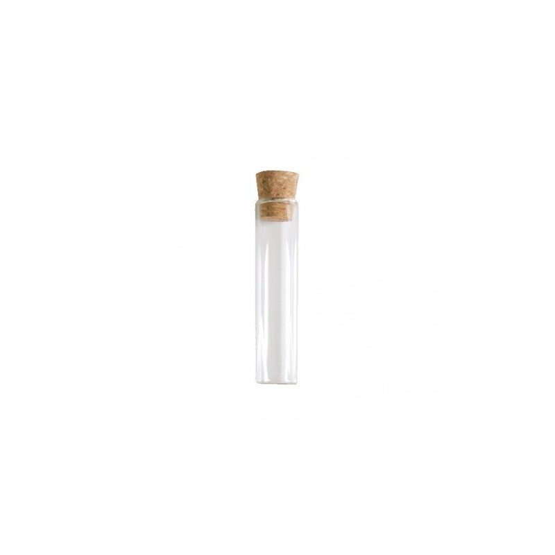 48 PROVETTE PORTACONFETTI IN VETRO CON TAPPO DI SUGHERO 11,5  CM