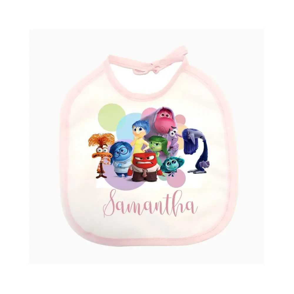 Bavetta rosa personalizzata Inside out 2