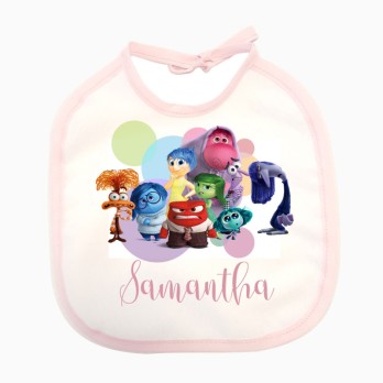 Bavetta rosa personalizzata Inside out 2