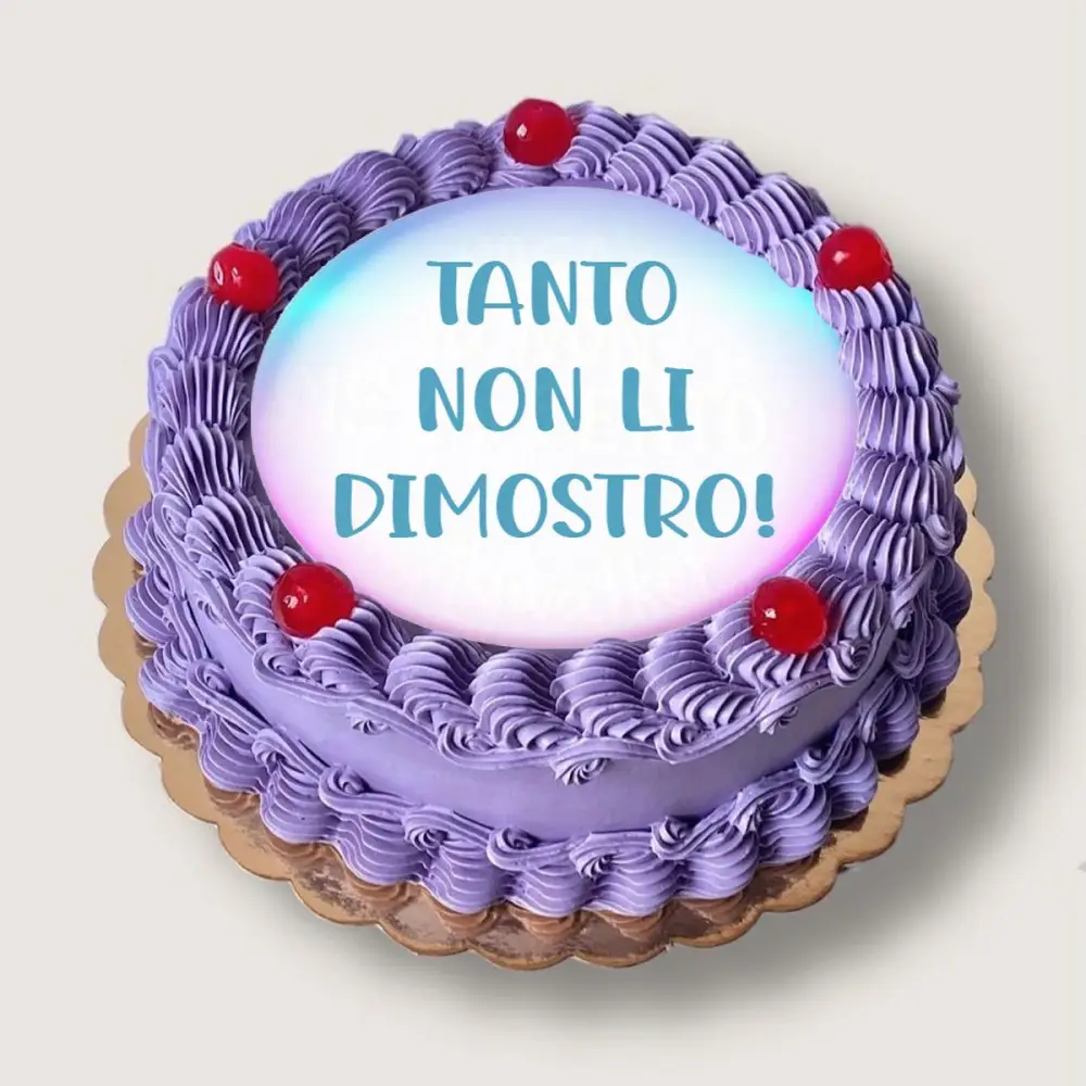 Cialda Ugly cake Tanto non li dimostro