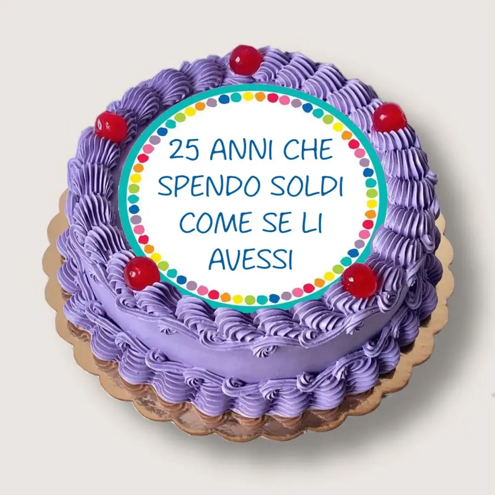 Cialda Ugly cake Personalizzabile Spendo soldi come se li avessi