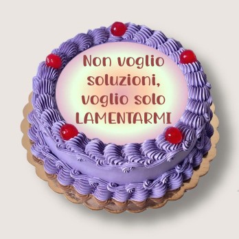 Cialda Ugly cake Non voglio soluzioni, voglio solo lamentarmi