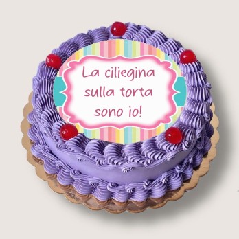 Cialda Ugly cake La ciliegina sulla torta sono io