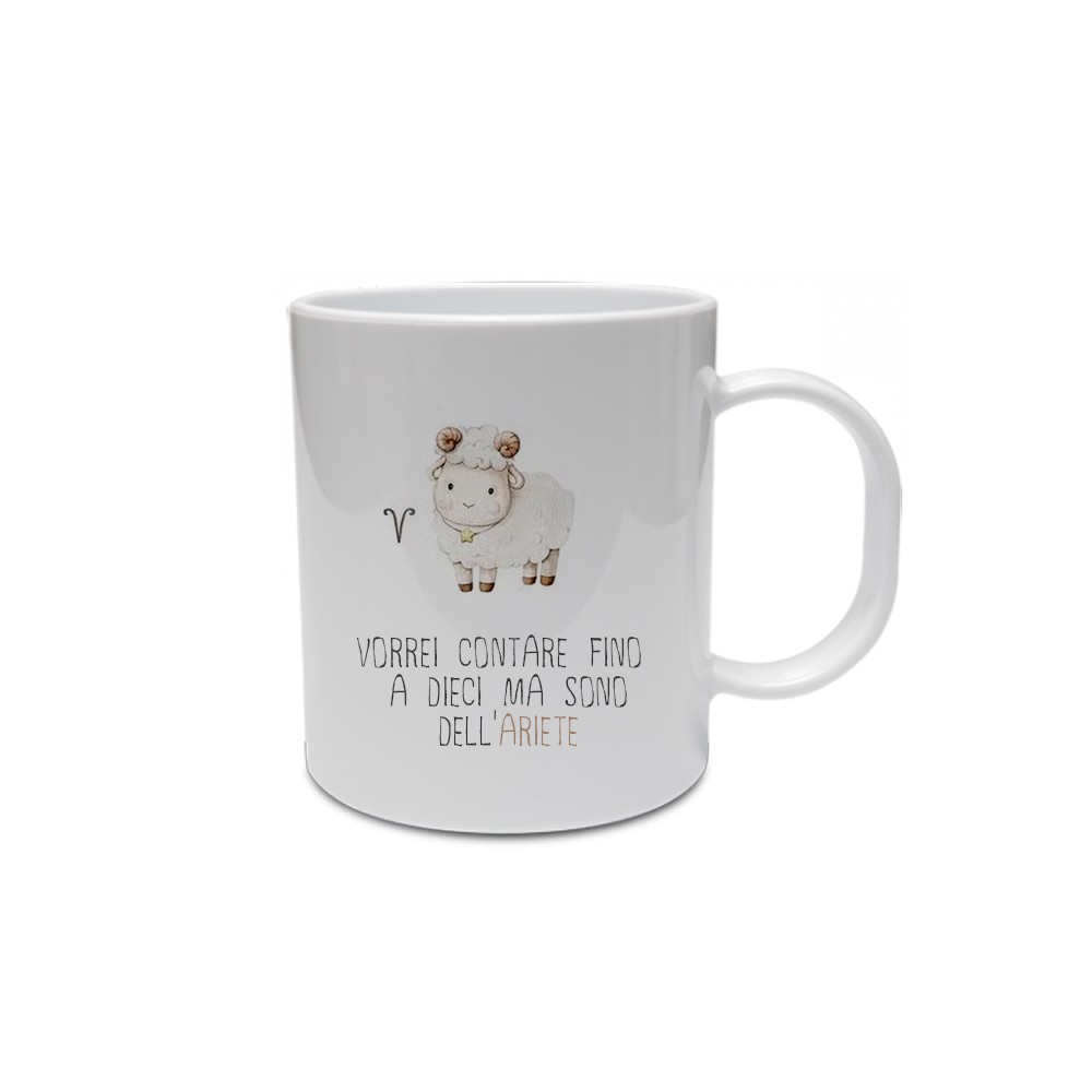 Tazza segno zodiacale Ariete con frase ironica