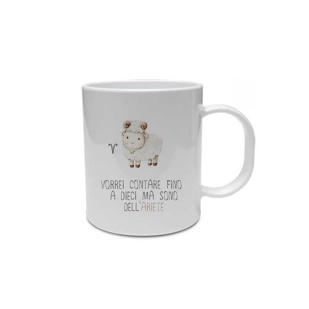Tazza segno zodiacale Ariete con frase ironica