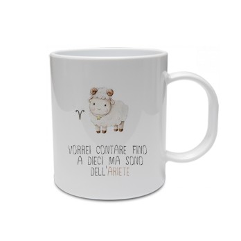 Tazza segno zodiacale Ariete con frase ironica