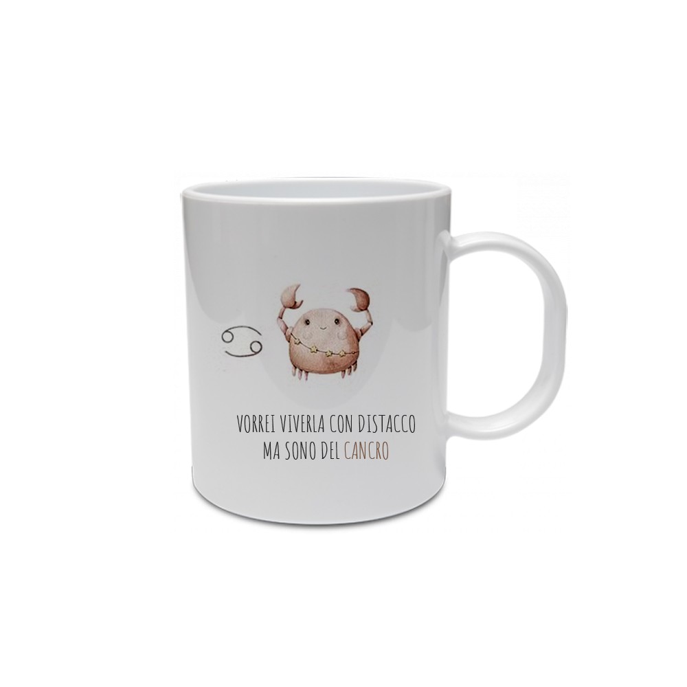 Tazza segno zodiacale Cancro con frase ironica