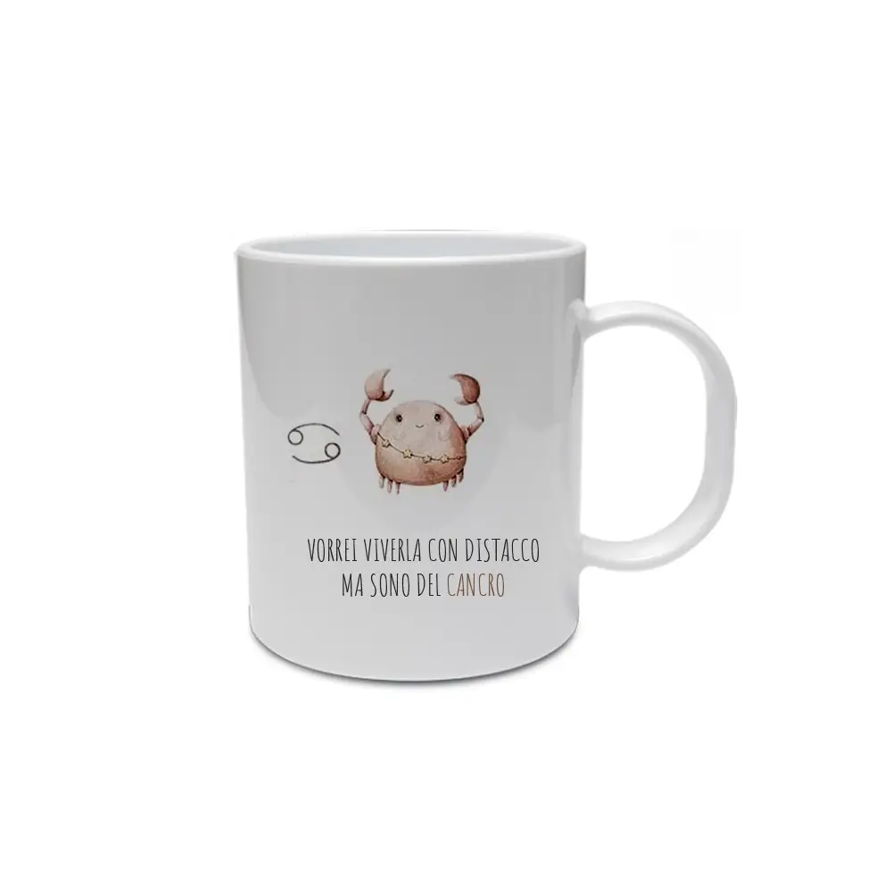 Tazza segno zodiacale Cancro con frase ironica
