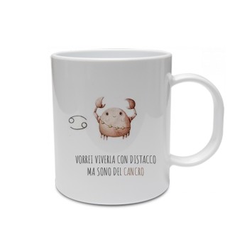 Tazza segno zodiacale Cancro con frase ironica