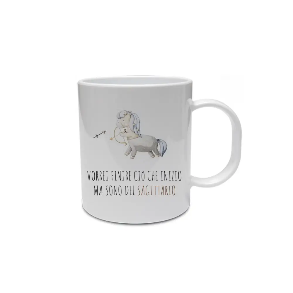 Tazza segno zodiacale Sagittario con frase ironica