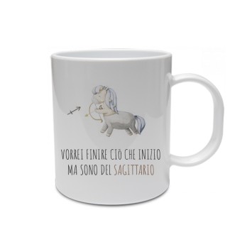 Tazza segno zodiacale Sagittario con frase ironica