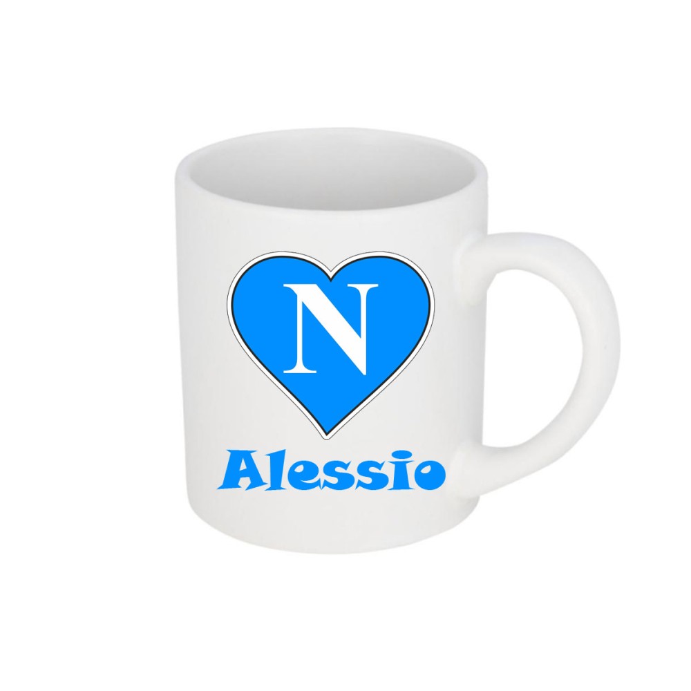 Tazzina per caffè in ceramica personalizzabile Napoli 80 ml - 1pz