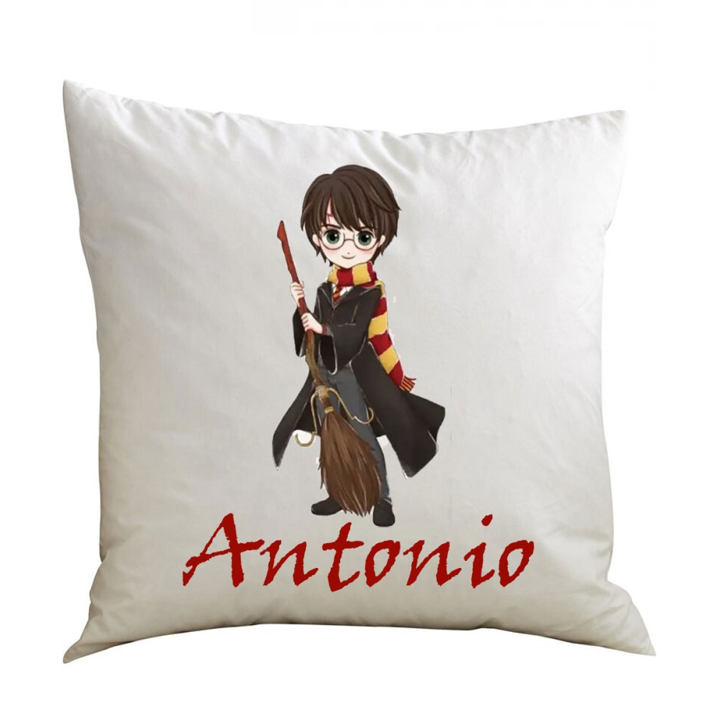 Cuscino quadrato Harry Potter personalizzabile - 1 pz