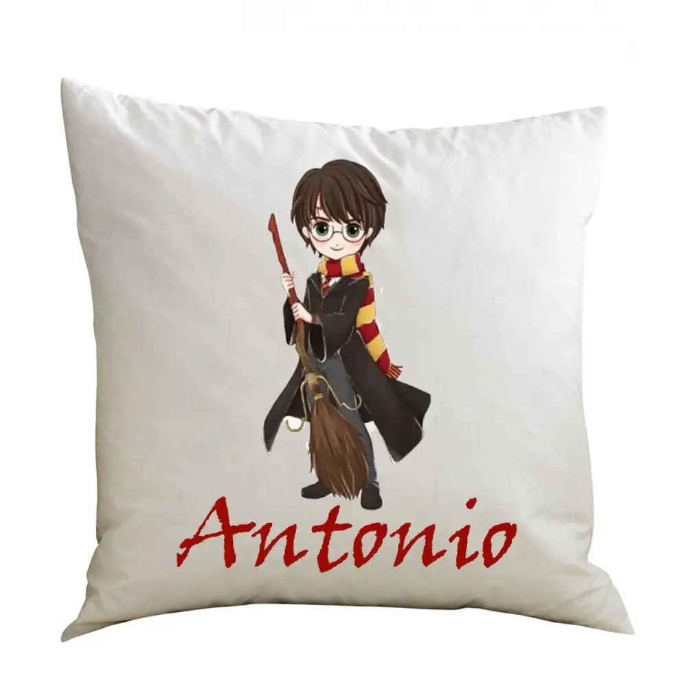 Cuscino quadrato Harry Potter personalizzabile - 1 pz