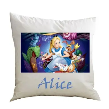 Cuscino quadrato Alice nel paese delle meraviglie personalizzabile - 1 pz