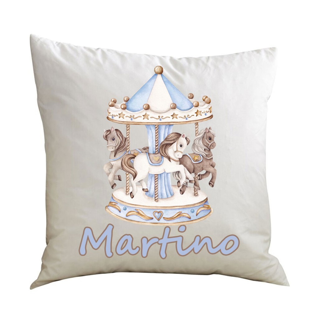 Cuscino Giostrina celeste Carousel personalizzabile - 1 pz