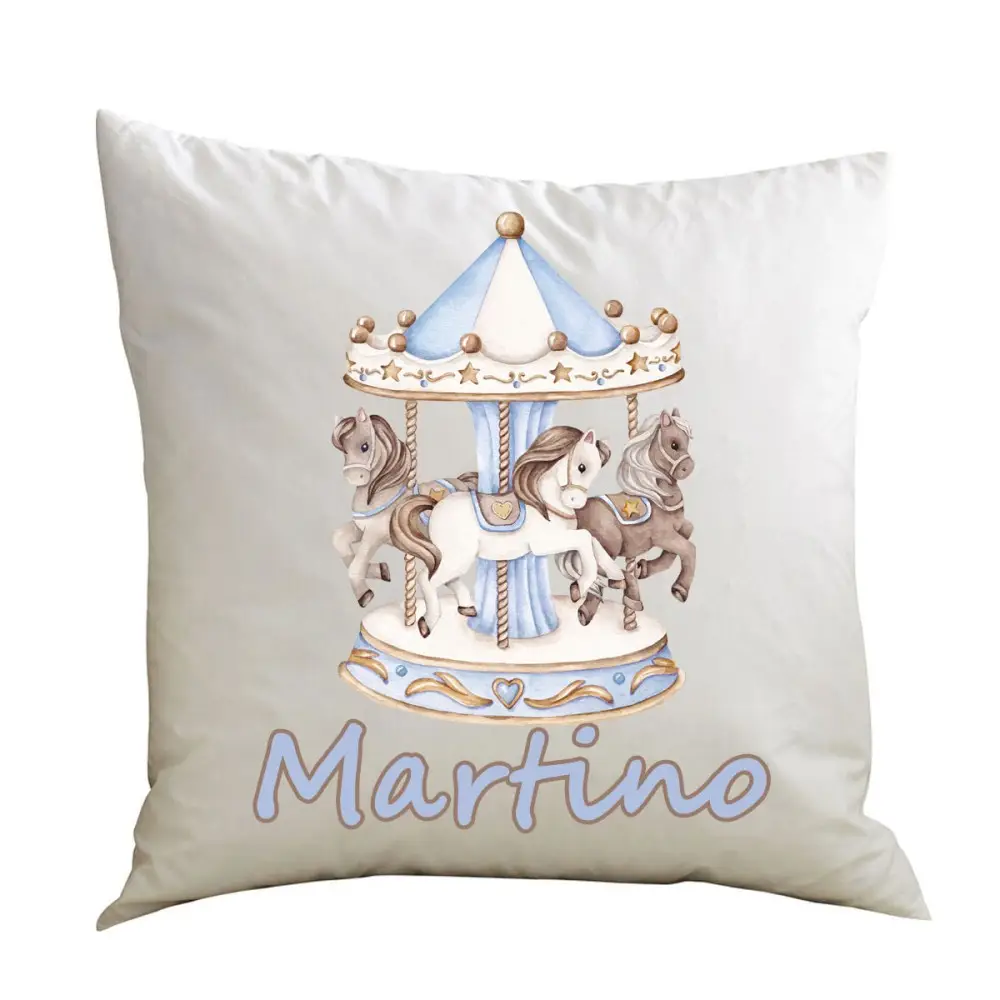 Cuscino Giostrina celeste Carousel personalizzabile - 1 pz