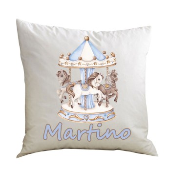 Cuscino Giostrina celeste Carousel personalizzabile - 1 pz