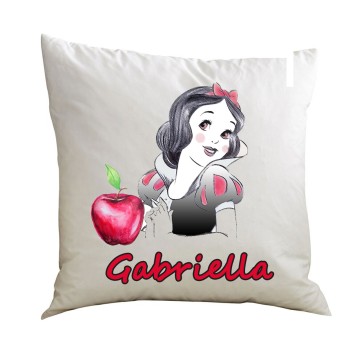 Cuscino quadrato Biancaneve personalizzabile - 1 pz