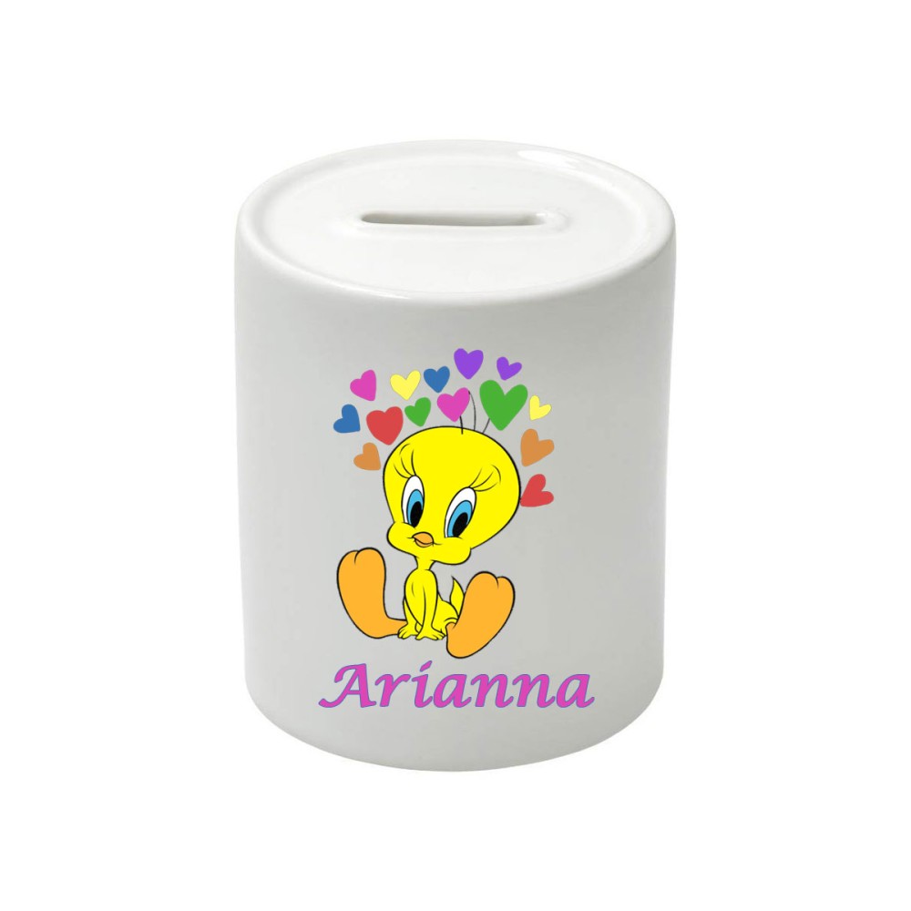 Salvadanaio in Ceramica personalizzato Titti