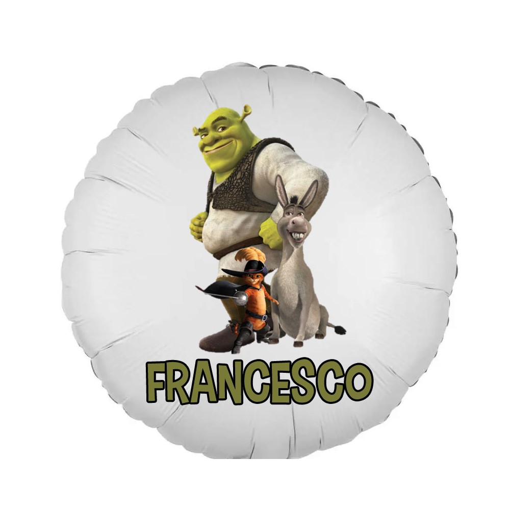 Palloncino foil Shrek personalizzabile