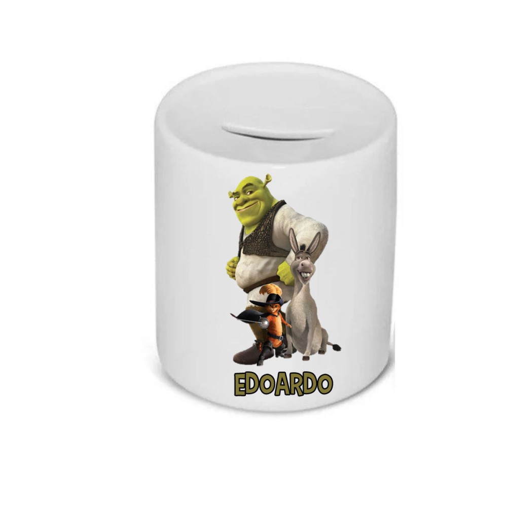 Salvadanaio in Ceramica personalizzato Shrek