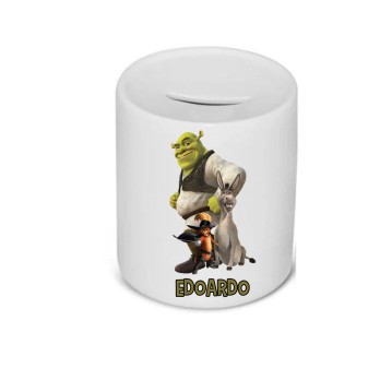 Salvadanaio in Ceramica personalizzato Shrek