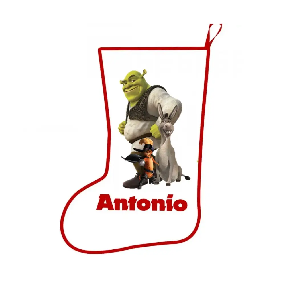 Calza della befana Shrek Personalizzabile