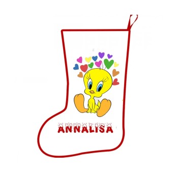 Calza della befana Titti Personalizzabile