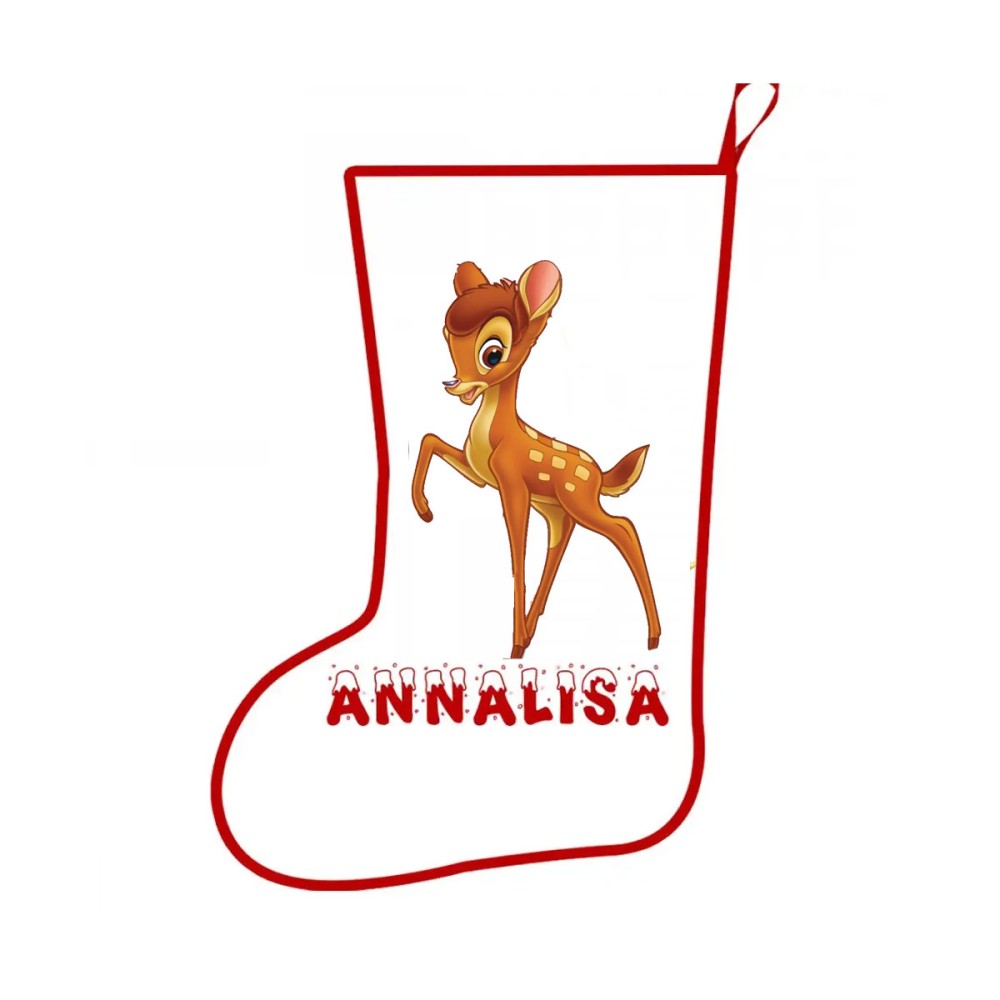 Calza della befana Bambi Personalizzabile