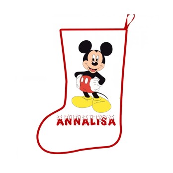 Calza della befana Topolino Personalizzabile
