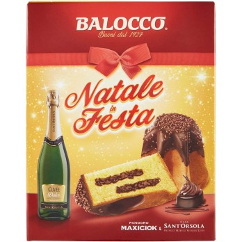Balocco Natale in Festa Pandoro Maxiciok e Spumante Dolce 750ml