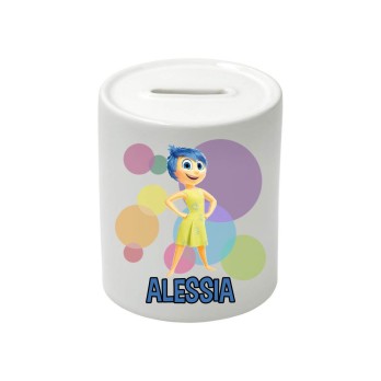 Salvadanaio in Ceramica Gioia Inside out 2 personalizzabile
