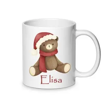 Tazza Natalizia con Orsetto personalizzabile