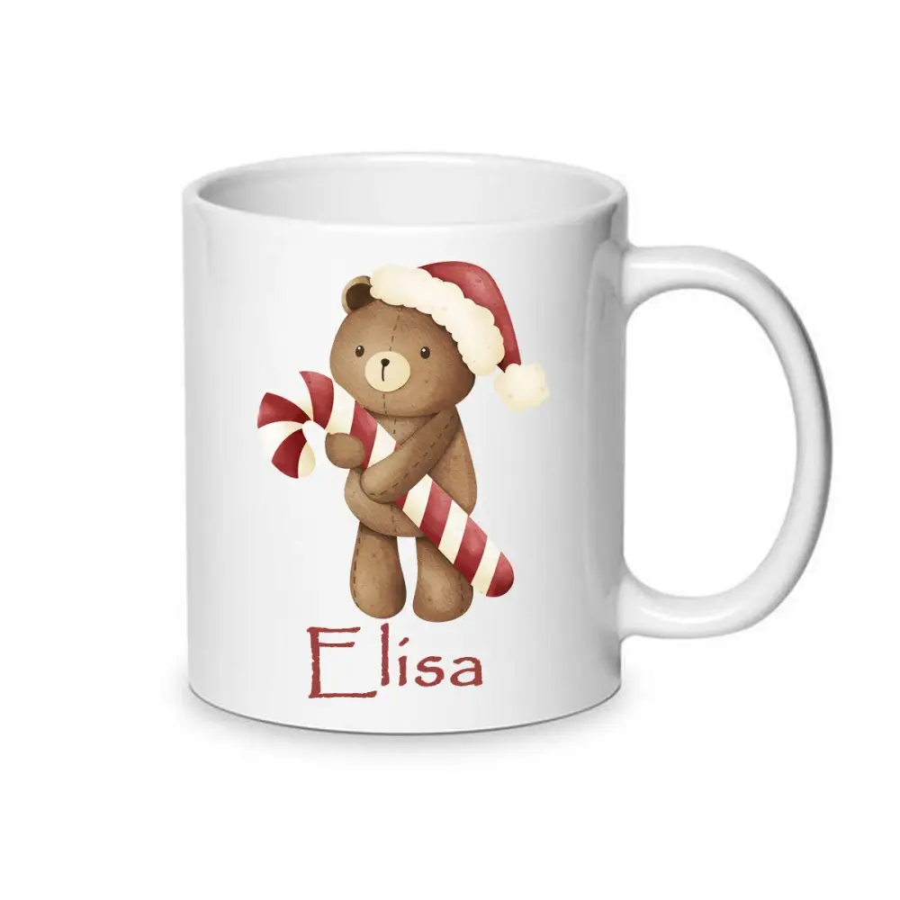 Tazza Natalizia Orsetto con candy cane