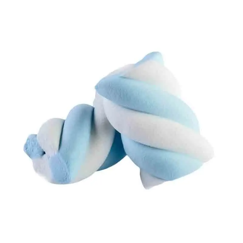2 CONF. MARSHMALLOW TRECCIA BIANCA/AZZURRA ESTRUSO 1 KG BULGARI 0848