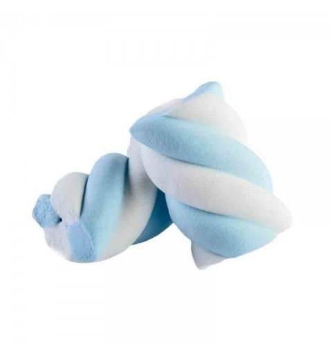 2 CONF. MARSHMALLOW TRECCIA BIANCA/AZZURRA ESTRUSO 1 KG BULGARI 0848