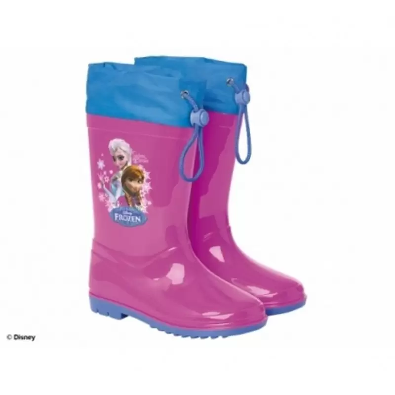 STIVALETTI ANTIPIOGGIA FROZEN ANNA ELSA FUXIA 24/25 GALOSCE DISNEY SCARPE STIVALI BIMBA