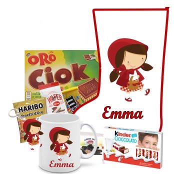 Calza Della Befana Cappuccetto rosso Personalizzabile kit Fai da te
