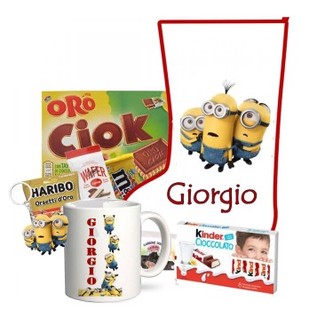 Calza Della Befana Minions Personalizzabile kit Fai da te