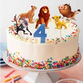 Cake Topper Picks Il re leone 5pz con candelina