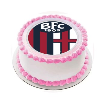 Cialda tonda Bologna calcio personalizzata