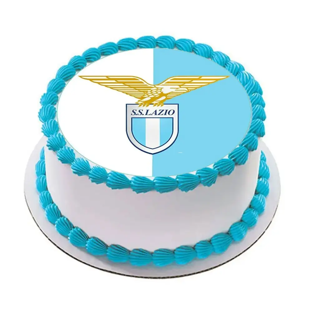 Cialda tonda Lazio calcio personalizzata