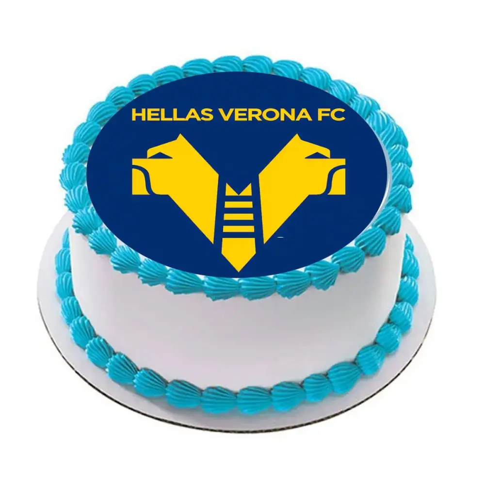 Cialda tonda Hellas Verona calcio personalizzata